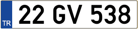 Trailer License Plate